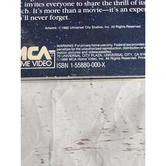 E.T. The Extra-Terrestrial VHS Tape 1988 Classic Sci Fi Family Movie Green Spool - Picture 7 of 8